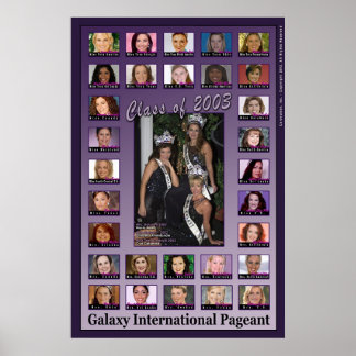 Póster Galaxy Pageant Classe de 2003