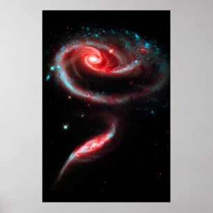 Poster Galaxy Rosa Red