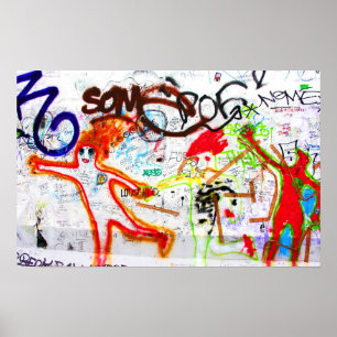 Póster Galeria da zona leste, muro de Berlim, grafite (2)