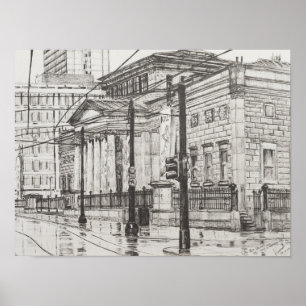 Póster Galeria de arte Manchester da cidade. 2007