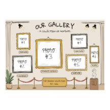 Galeria de Arte Pessoal Cartaz de Foto Personaliza
