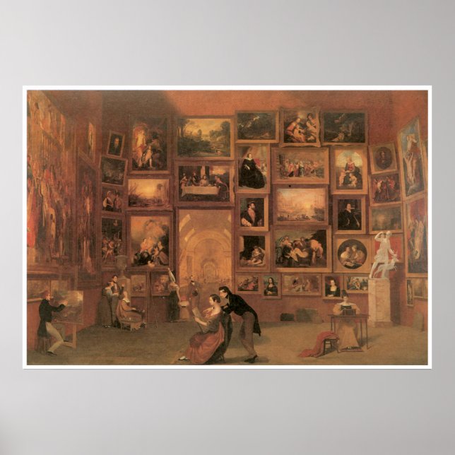 Póster Galeria do Louvre 1831-33 (Frente)
