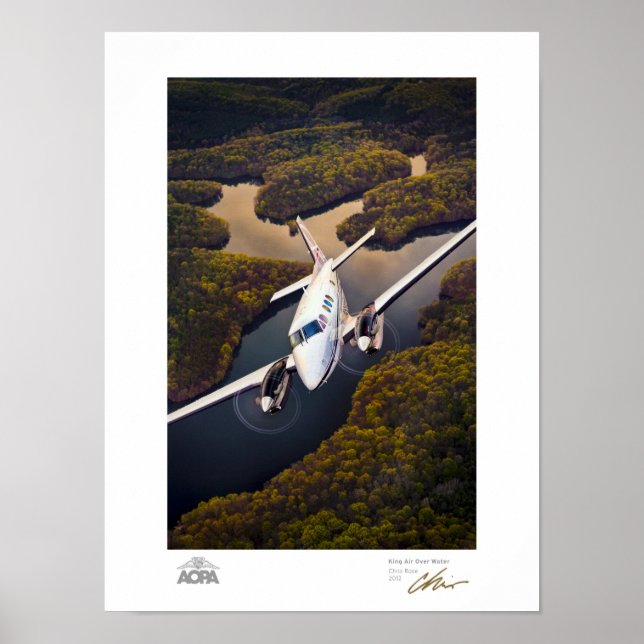 Poster Galeria King Air Over Water (Frente)