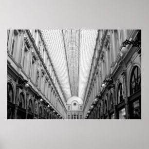 Póster Galerias reais de Hubert do santo, Bruxelas,