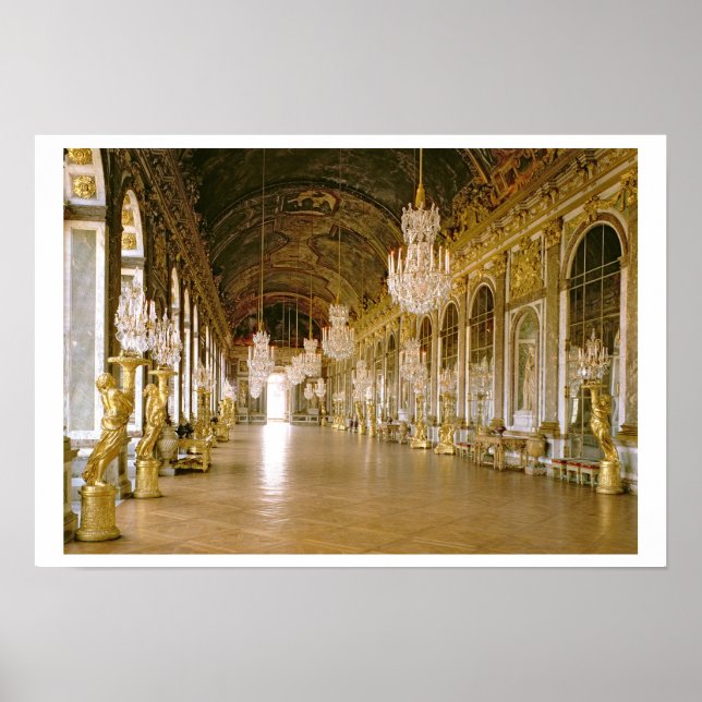Poster Galerie des Glaces (Sala dos Espelhos) 1678 (pho (Frente)