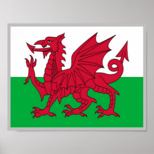 Poster Gales - Flag Waving -