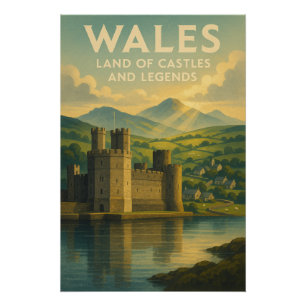 Póster Gales – Terra de Castelos e Lendas