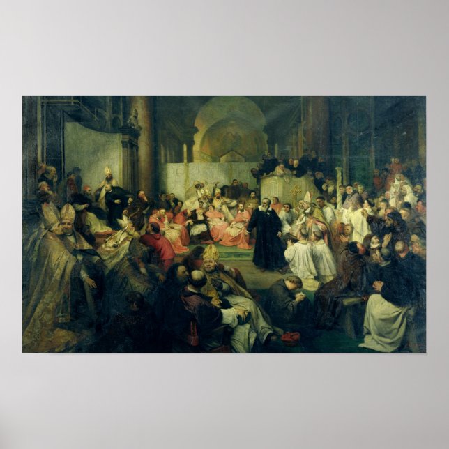 Poster Galilei perante o Conselho, 1861 (Frente)