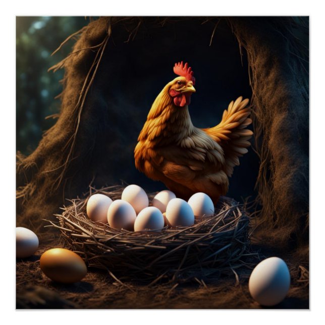 Póster Galinha (Frente)