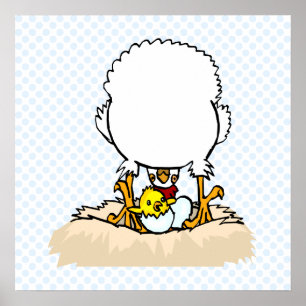 Póster Galinha de Charmaigne