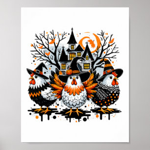 Poster Galinha do Dia das Bruxas