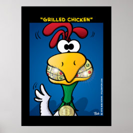 Póster "Galinha grelhada"