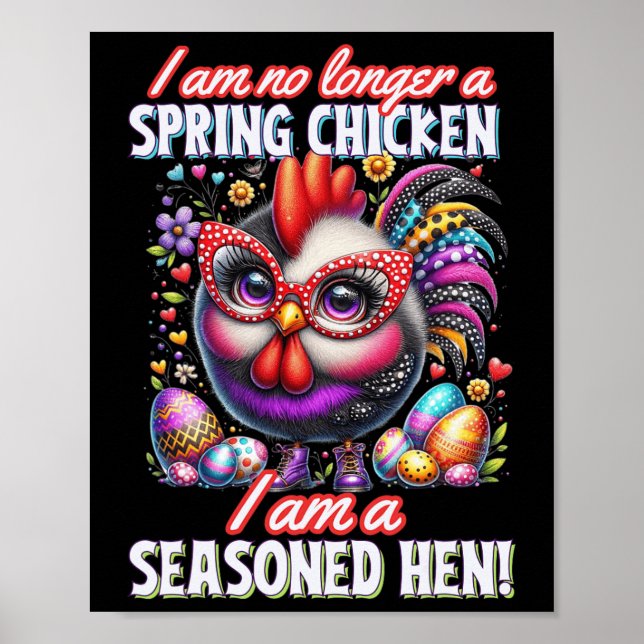 Poster Galinha Louca Não É Um Mar De Páscoa De Frango Pri (Frente)