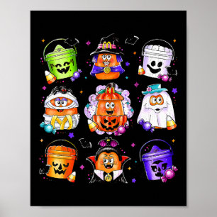 Poster Galinha Nuggets Pumpkin Halloween 90's Vintage 1