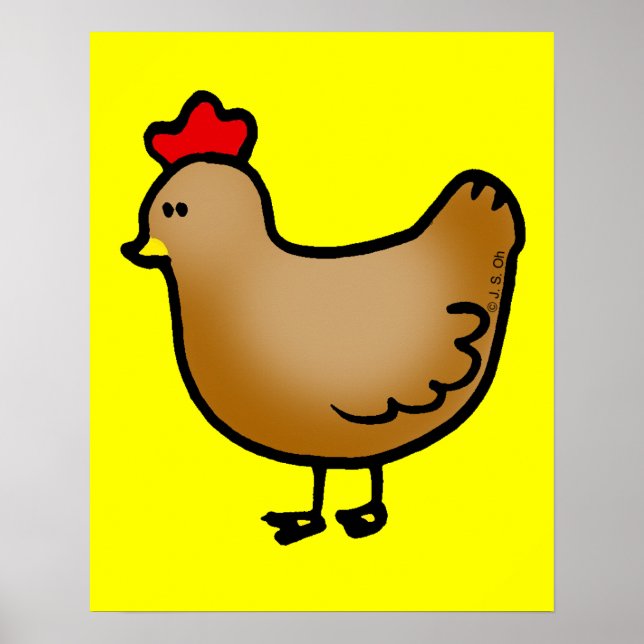 Poster Galinha pequena (Frente)