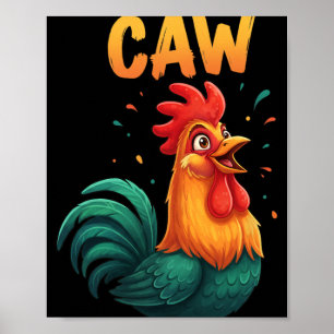 Poster Galinheiro Frango Animal Engraçado Amante Do Quint