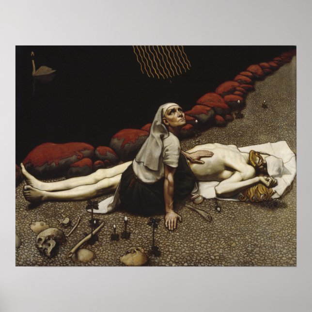 Poster Gallen-Kallela - A Mãe de Lemminkäinen (Frente)