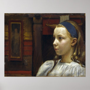 Poster Gallen-Kallela - Chefe De Uma Menina Anna