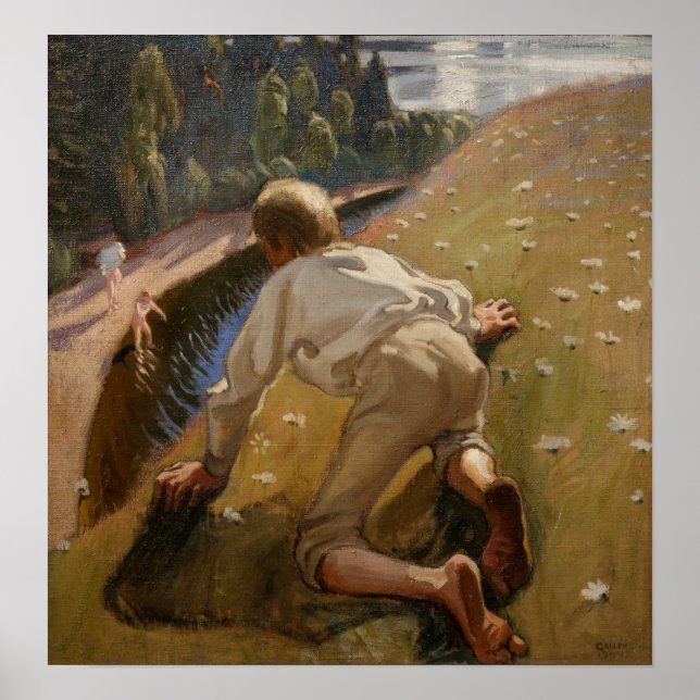 Poster Gallen-Kallela - Fauno Jovem (Frente)