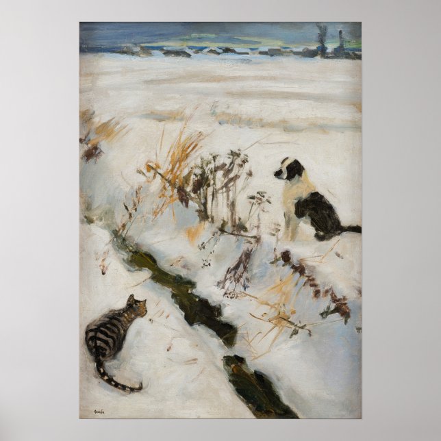 Poster Gallen-Kallela - Gato E Cão (Frente)