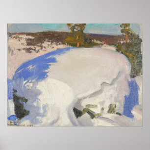 Poster Gallen-Kallela - Paisagem de inverno
