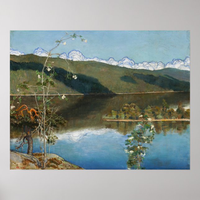 Poster Gallen-Kallela - Thunderclouds No Horizonte (Frente)
