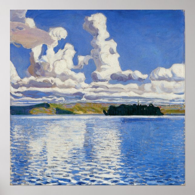 Poster Gallen-Kallela - Torres Nuvens 1904 (Frente)