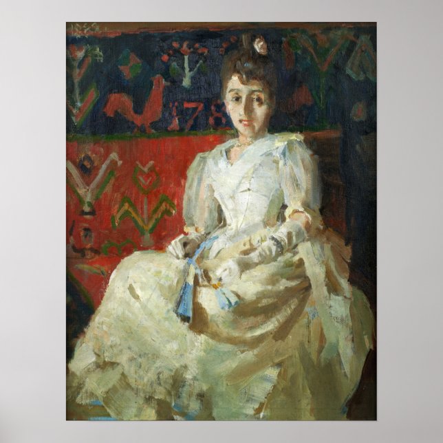 Poster Gallen-Kallela - Uma Mulher Num Turro (Frente)