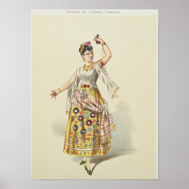 Póster Galli Marie no papel de Carmen (Frente)