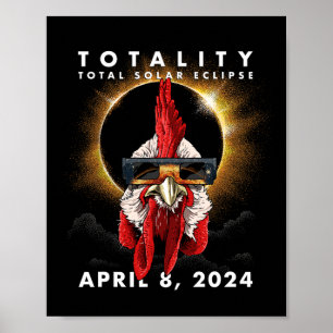 Poster Galo de Galinhas Solar Eclipse 2024