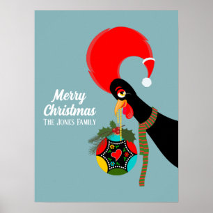 Poster Galo Português e bálsamo de Natal Holandês