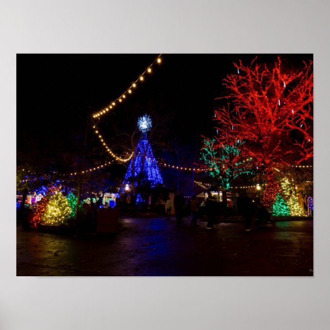 Póster Galore das Luzes de Natal (Frente)