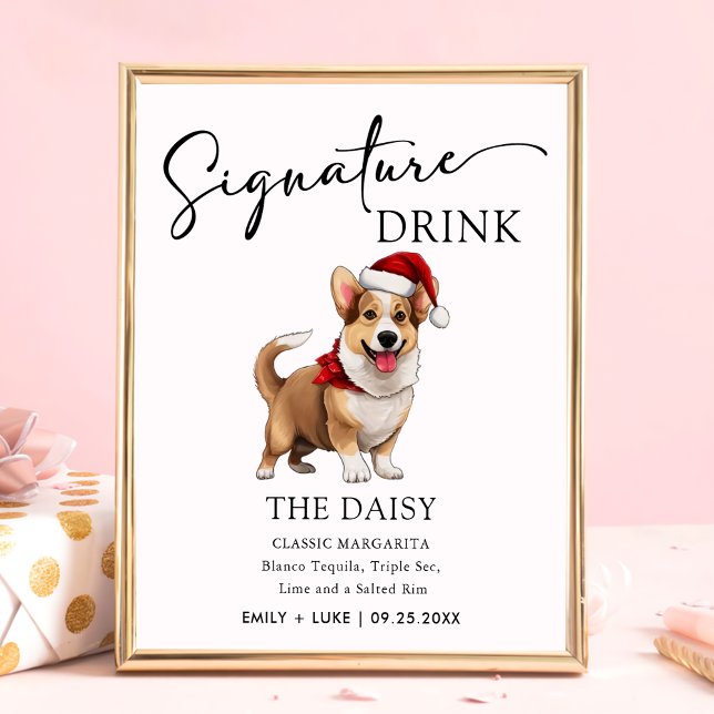 Poster Galsh Corgi - Signature Drink Signature (Criador carregado)