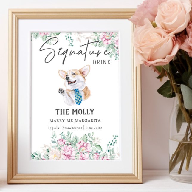 Poster Galsh Corgi - Signature Drink Signature (Criador carregado)