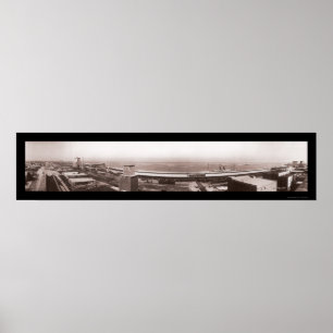 Poster Galveston Bay TX Foto 1910