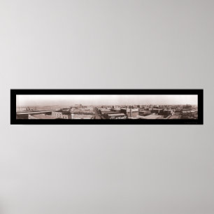 Póster Galveston do centro, foto 1910 de TX
