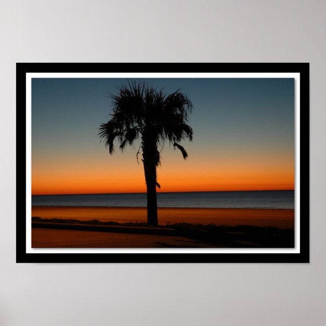 Poster Galveston Sunrise na rua 89 (Frente)