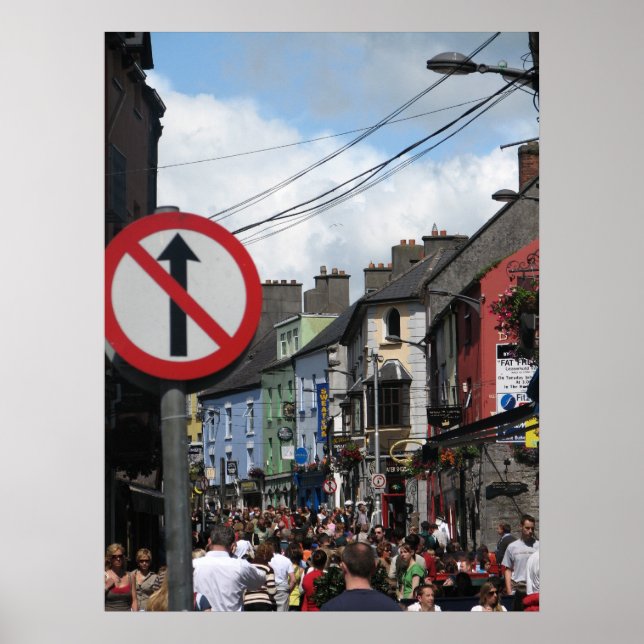 Póster Galway, Irlanda (Frente)