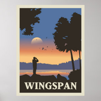 Poster Gam de Estilo de Viagem Minimalista do Jogo de env