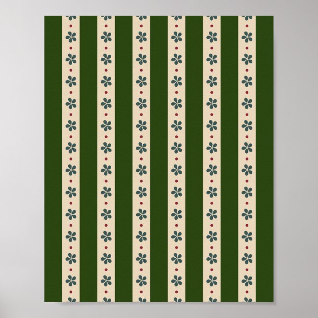 Poster Gamas E Flores De Verduras E De Cremes (Frente)
