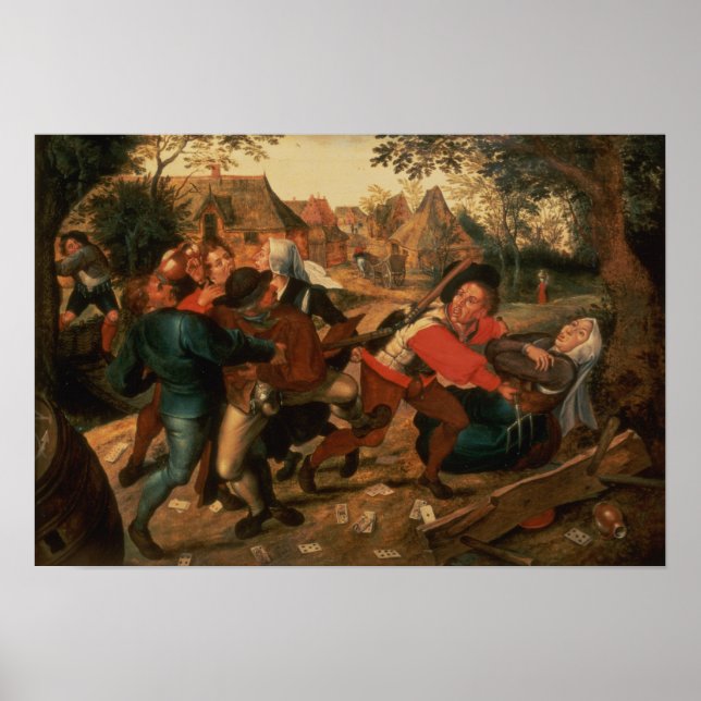 Póster Gamblers Quarreling (Frente)