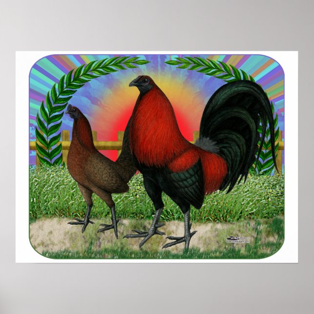 Póster Game Fowl Wreath (Frente)