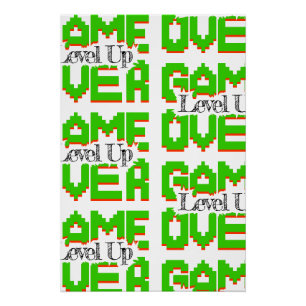 Póster Game Over: Restaurar Diversão Clássica, Suba de Ní