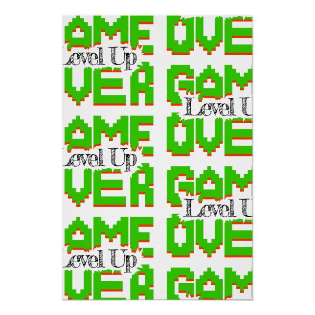 Póster Game Over: Restaurar Diversão Clássica, Suba de Ní (Frente)