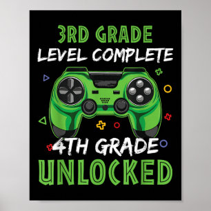 Poster Gamepad 4º Grau Oferta Desbloqueada Para Crianças