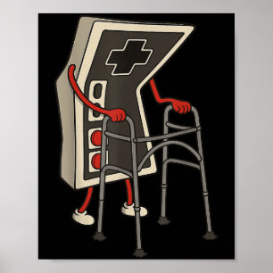 Poster Gamer Antigo Divertido Jogos Retro 80s 90s Vídeo G