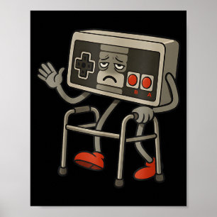 Poster Gamer Antigo Divertido Jogos Retro 80s 90s Vídeo R