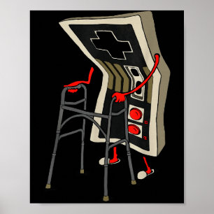 Poster Gamer Antigo Divertido Jogos Retro Video Games 80s