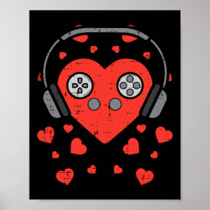 Poster Gamer Boys para Dias de os namorados de videogame 