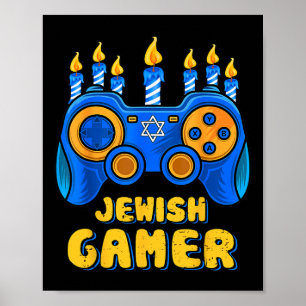 Poster Gamer Chanukah Boy Ki, Controlador de Jogo de Víde
